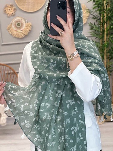 0257-شال طرحدار ژابیز