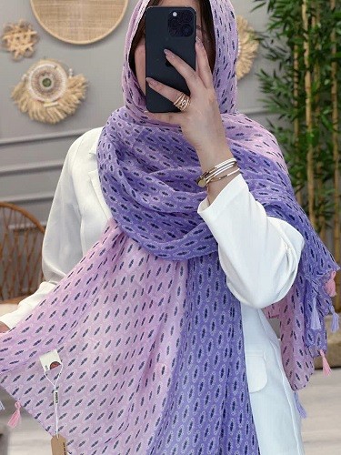 0257-شال طرحدار ژابیز