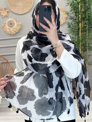 0257-شال طرحدار ژابیز