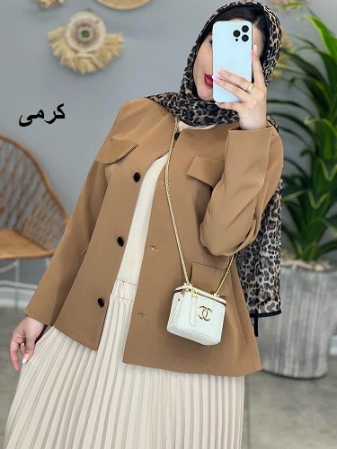 1371-ست تاپ و دامن پوپک