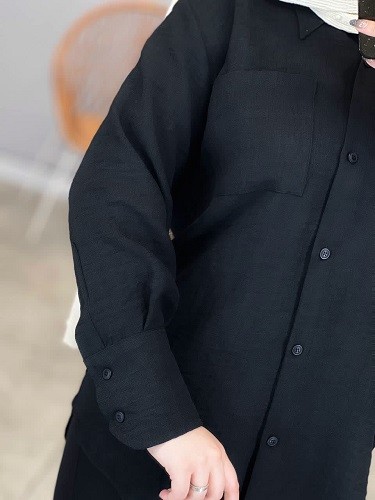 1375-مانتو شومیزی لیانا(ویژه محرم)