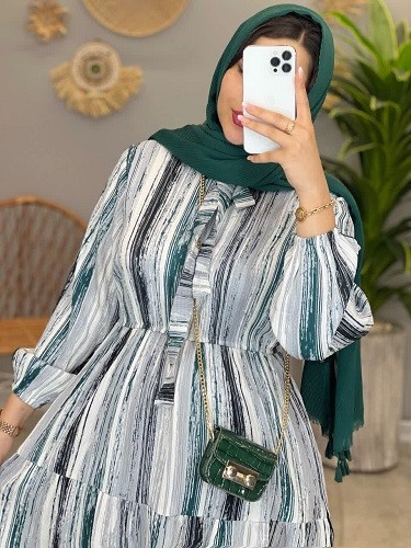 1381-پیراهن مزونی شاهیکا