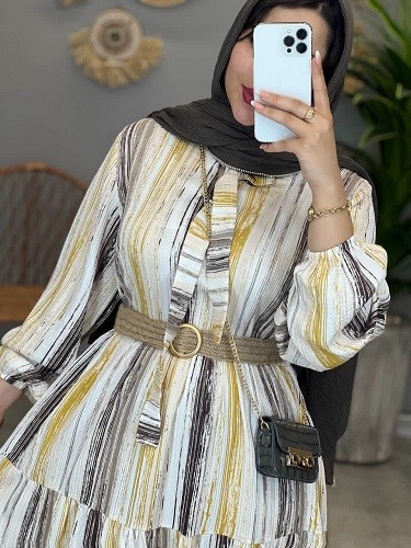 1381-پیراهن مزونی شاهیکا