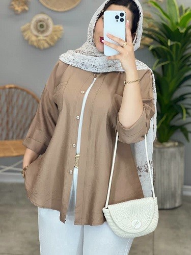 1391-مانتو شومیزی مانا