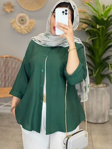 1391-مانتو شومیزی مانا