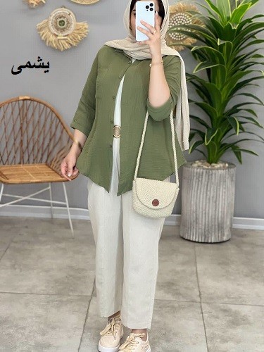 1389- شومیز دبل فیس آیسن