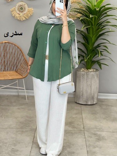 1389- شومیز دبل فیس آیسن