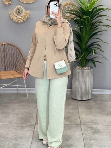 1390-مانتو شومیزی صحرا