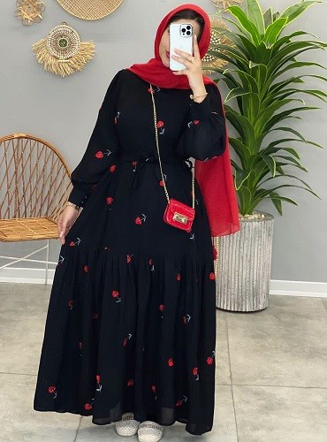 1413-پیراهن مزونی گیلاس