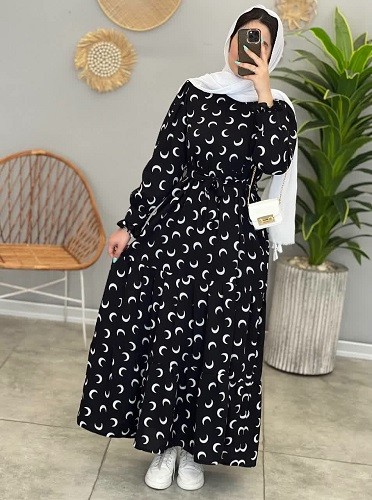 1416-پیراهن بلند ماهلین