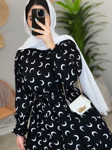 1416-پیراهن بلند ماهلین