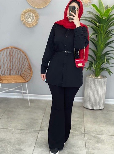 1419-مانتو شومیزی ماکان