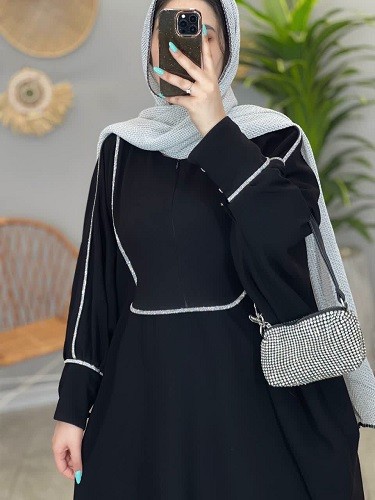 1420-عبایی مزونی جواهر