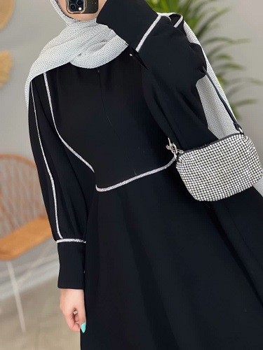 1420-عبایی مزونی جواهر