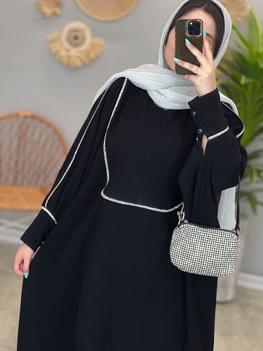 1420-عبایی مزونی جواهر