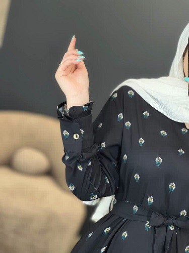 1427-پیراهن بلند لاله