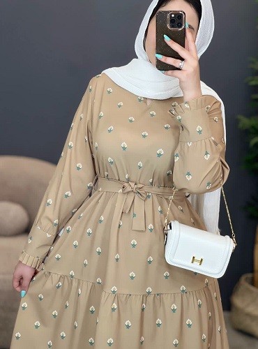 1427-پیراهن بلند لاله