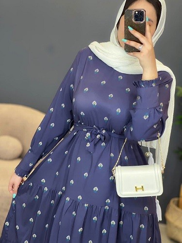 1427-پیراهن بلند لاله