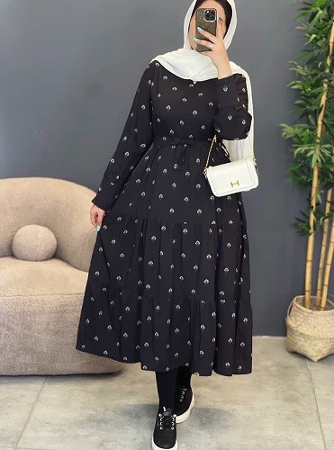 1427-پیراهن بلند لاله