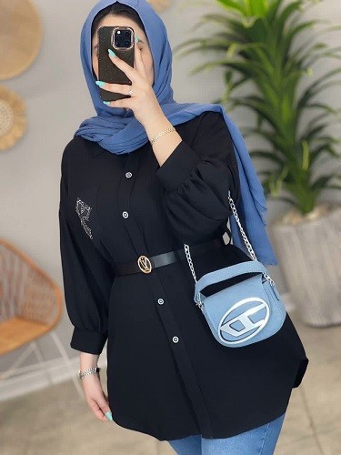 1428-مانتو شومیزی پامچال