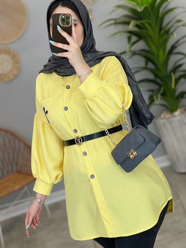 1428-مانتو شومیزی پامچال