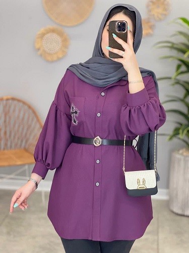 1428-مانتو شومیزی پامچال