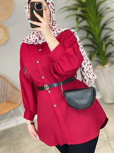 1428-مانتو شومیزی پامچال