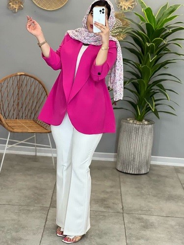 1412- کت مزونی شاهیکا