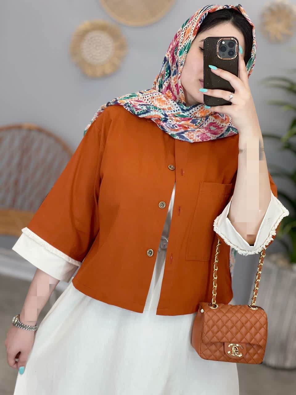 1436-ست کت و سارافون شهرناز