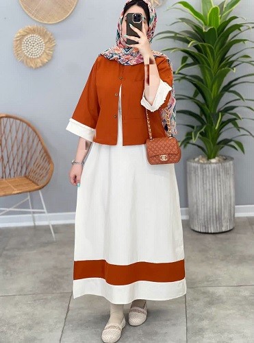 1436-ست کت و سارافون شهرناز