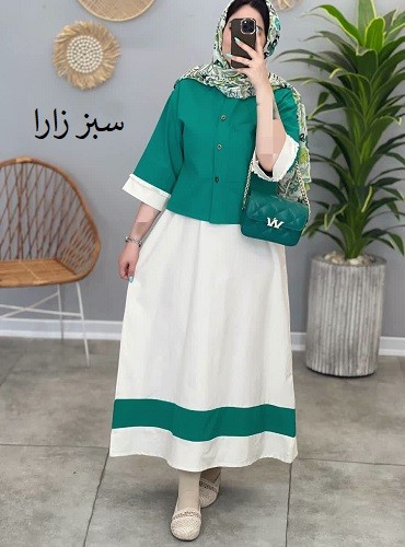 1436-ست کت و سارافون شهرناز