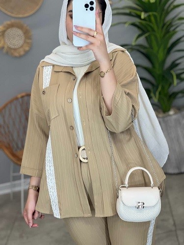 1438- ست شومیز شلوار مینیمال