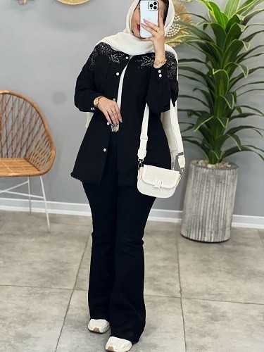 1442- مانتو شومیزی پرادا