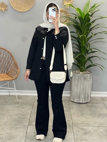 1442- مانتو شومیزی پرادا