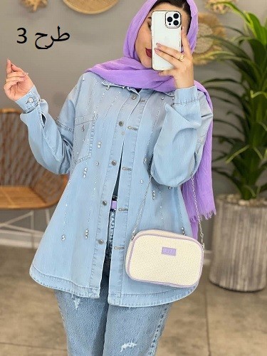 1440- مانتو جین فول نگین