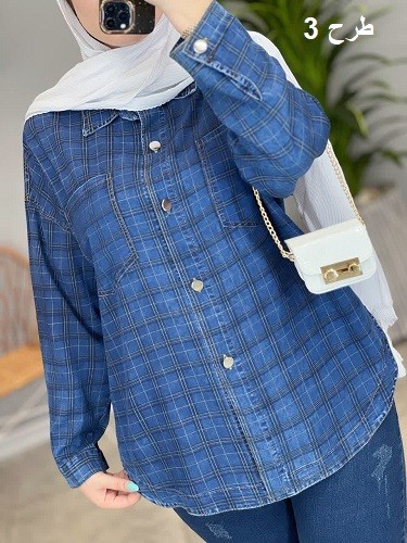 1455- مانتو شومیزی جین