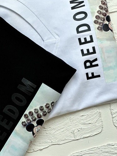 1473- تیشرت طرحدار میکی فری