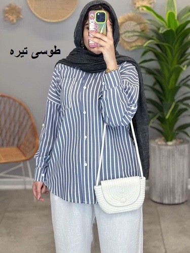 1462-مانتو شومیزی اسپرت