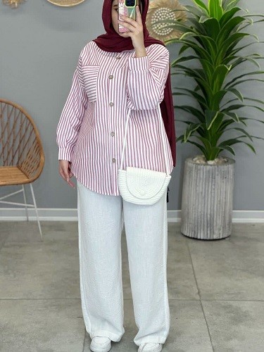 1462-مانتو شومیزی اسپرت