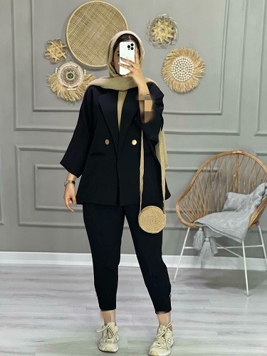 1155-کت شلوار مزونی همتا