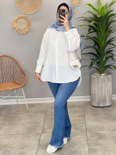 1467_ مانتو شومیزی الیز