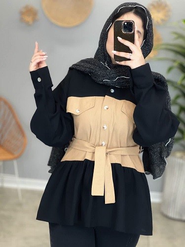 1468- مانتو شومیزی آرام