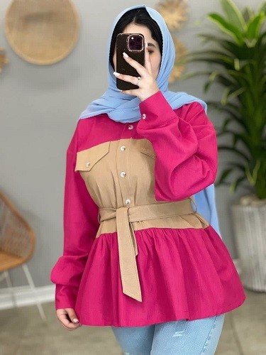 1468- مانتو شومیزی آرام