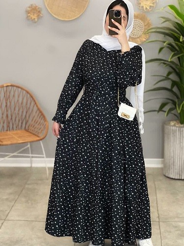 1469-پیراهن بلند چشمک