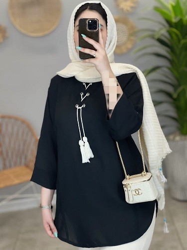 1475- مانتو شومیزی النا