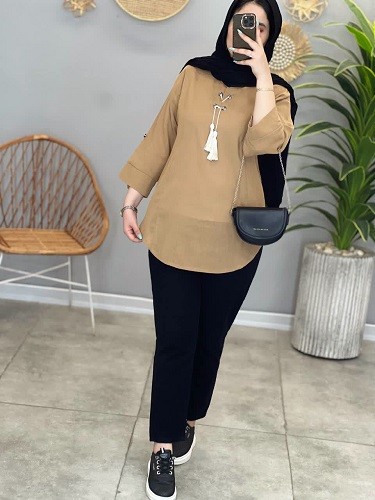 1475- مانتو شومیزی النا