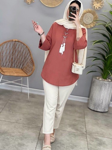 1475- مانتو شومیزی النا