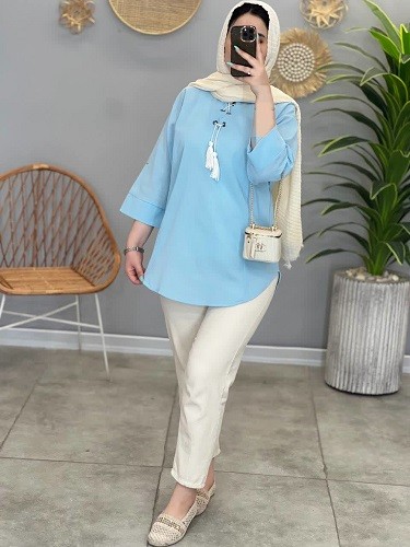 1475- مانتو شومیزی النا