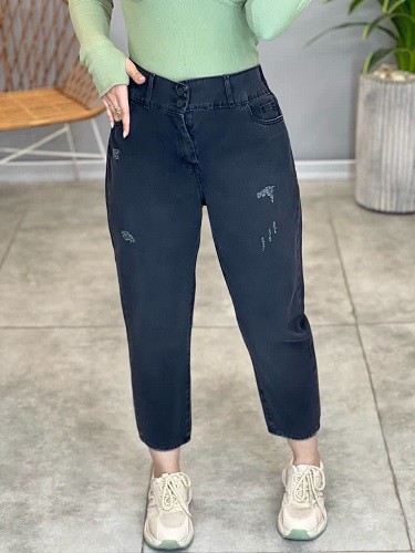 1172-شلوار جین مام ذغالی