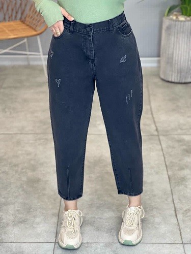 1174-شلوار جین مام ذغالی